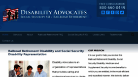 What Disabilityadvocates.net website looked like in 2018 (5 years ago)