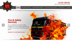 What Ddafire.co.uk website looked like in 2018 (5 years ago)