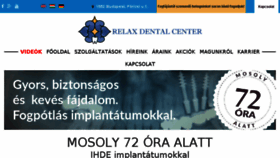 What Dentalcenterkelemen.hu website looked like in 2018 (6 years ago)