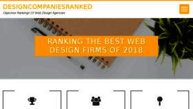 What Designcompaniesranked.com website looked like in 2018 (5 years ago)