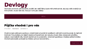 What Devlogy.cz website looked like in 2018 (5 years ago)