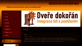 What Dveredokoran.cz website looked like in 2018 (5 years ago)