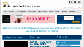 What Dentist.ie website looked like in 2018 (5 years ago)