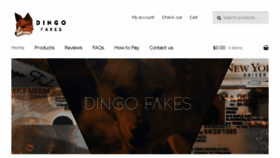 What Dingofakes.com website looked like in 2018 (5 years ago)