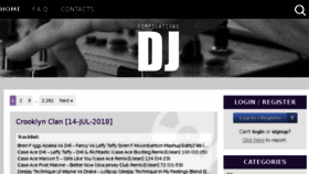What Dj-compilations.com website looked like in 2018 (5 years ago)