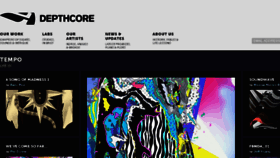What Depthcore.com website looked like in 2018 (5 years ago)