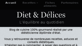 What Diet-et-delices.com website looked like in 2018 (5 years ago)