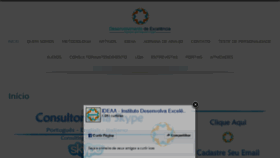 What Desenvolvimentoexcelencia.com.br website looked like in 2018 (5 years ago)