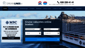 What Dreamlines.nl website looked like in 2018 (5 years ago)