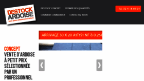 What Destock-ardoise.fr website looked like in 2018 (5 years ago)