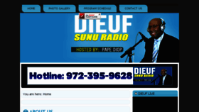 What Dieufsunuradio.com website looked like in 2018 (5 years ago)