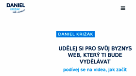 What Danielkrizak.cz website looked like in 2018 (5 years ago)