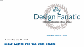 What Diydesignfanatic.com website looked like in 2018 (5 years ago)