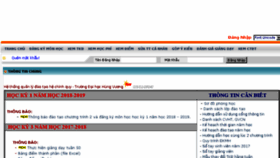 What Dangky.hvu.edu.vn website looked like in 2018 (5 years ago)