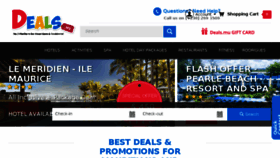 What Deals.mu website looked like in 2018 (5 years ago)