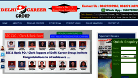 What Delhicareergroup.com website looked like in 2018 (5 years ago)