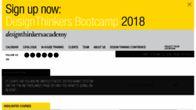 What Designthinkersacademy.com website looked like in 2018 (5 years ago)