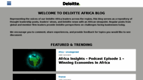 What Deloitteblog.co.za website looked like in 2018 (5 years ago)