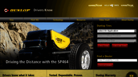 What Dunloptrucktires.com website looked like in 2018 (5 years ago)