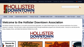 What Downtownhollister.org website looked like in 2018 (5 years ago)