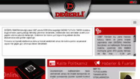 What Degerlimakina.com website looked like in 2018 (5 years ago)