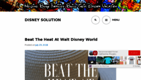 What Disneysolution.com website looked like in 2018 (5 years ago)