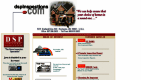 What Dspinspections.com website looked like in 2018 (5 years ago)