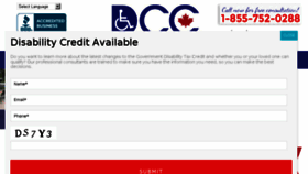 What Disabilitycreditconsultants.ca website looked like in 2018 (5 years ago)
