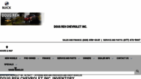 What Dougrehchevrolet.com website looked like in 2018 (5 years ago)