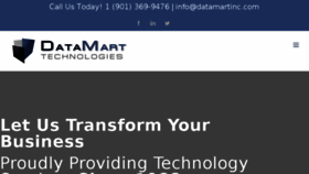 What Datamartinc.com website looked like in 2018 (5 years ago)