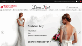 What Dressfirst.cz website looked like in 2018 (7 years ago)