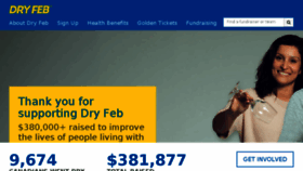 What Dryfeb.ca website looked like in 2018 (5 years ago)
