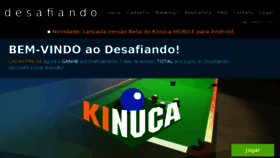 What Desafiando.com.br website looked like in 2018 (5 years ago)