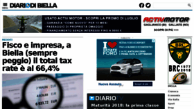 What Diariodibiella.it website looked like in 2018 (5 years ago)
