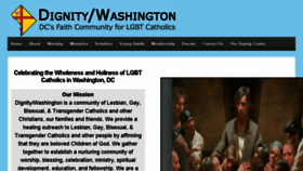 What Dignitywashington.org website looked like in 2018 (5 years ago)