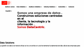 What Datacentric.es website looked like in 2018 (5 years ago)