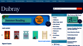 What Dubraybooks.ie website looked like in 2018 (5 years ago)