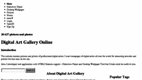 What Digital-art-gallery.com website looked like in 2018 (5 years ago)