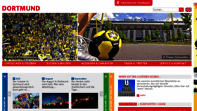 What Dortmund-tourismus.de website looked like in 2018 (5 years ago)