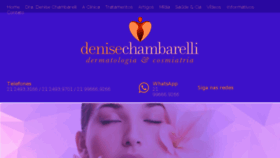 What Denisechambarelli.com.br website looked like in 2018 (5 years ago)