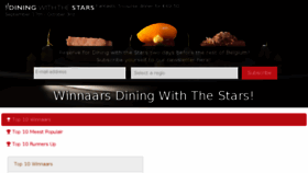 What Diningwiththestars.be website looked like in 2018 (5 years ago)