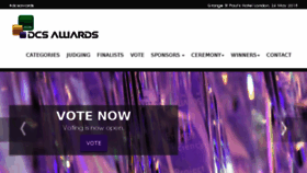 What Dcsawards.com website looked like in 2018 (5 years ago)