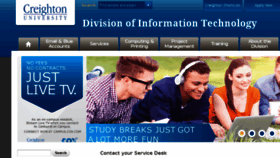 What Doit.creighton.edu website looked like in 2018 (5 years ago)