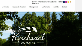 What Domainedepeyrebazal.com website looked like in 2018 (5 years ago)
