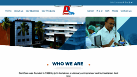 What Dentcaredental.com website looked like in 2018 (5 years ago)