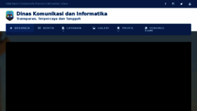 What Diskominfo.kaltaraprov.go.id website looked like in 2018 (5 years ago)
