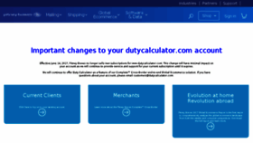 What Dutycalculator.com website looked like in 2018 (5 years ago)