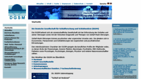 What Dgsm.de website looked like in 2018 (5 years ago)