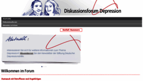 What Diskussionsforum-depression.de website looked like in 2018 (8 years ago)