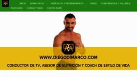 What Diegodimarco.com website looked like in 2018 (5 years ago)